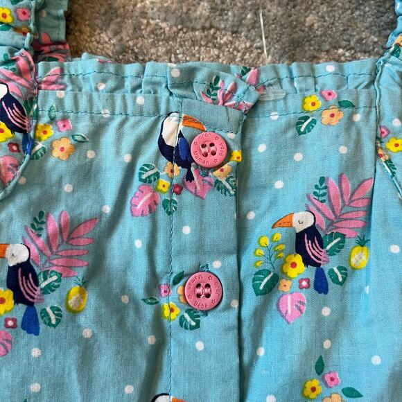 JoJo Maman Bebe Tucan Sunsuit 0-3 Months NWT - Picture 8 of 9